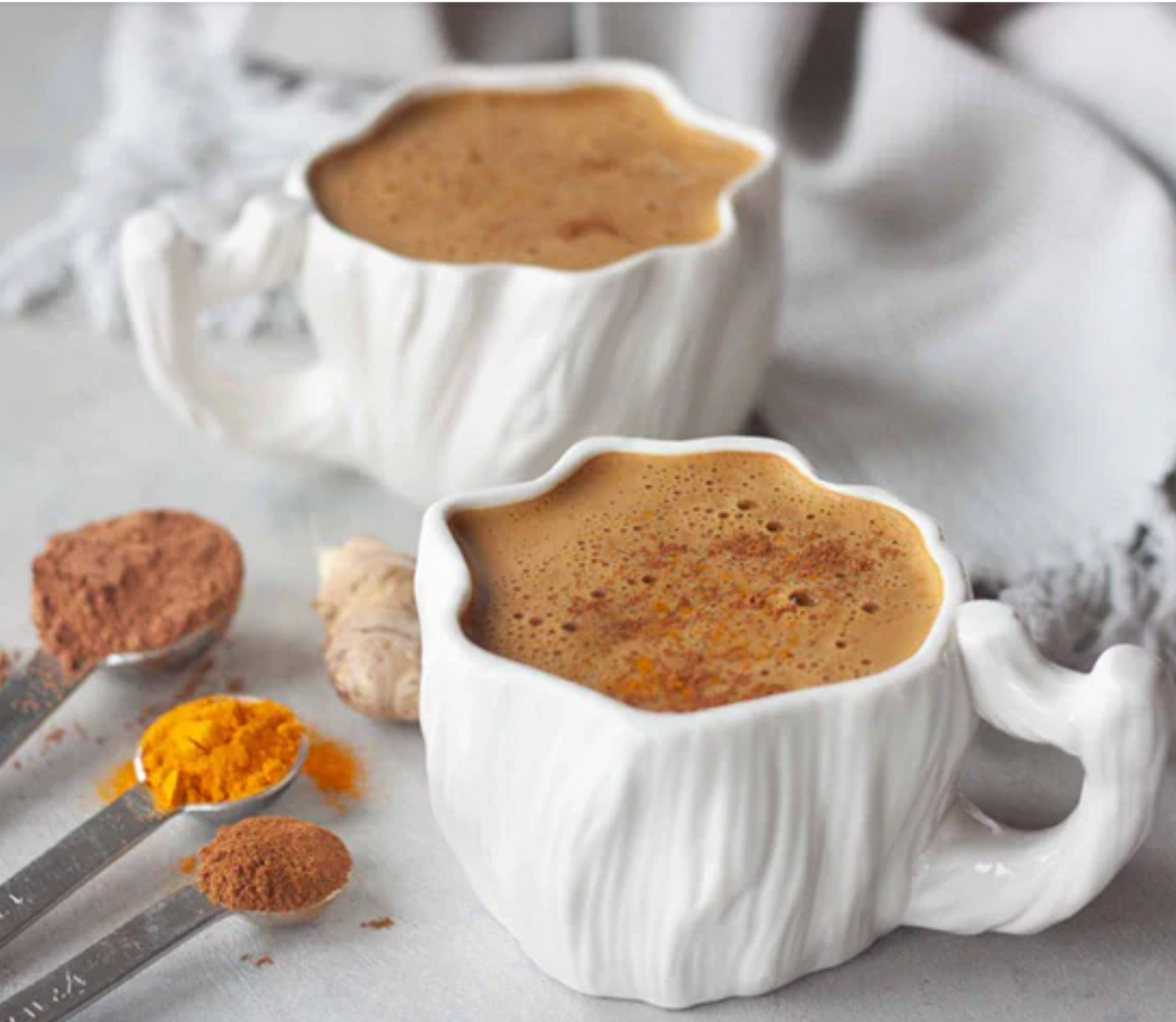 Turmeric Hot Chocolate (Cinnamon or Ginger)