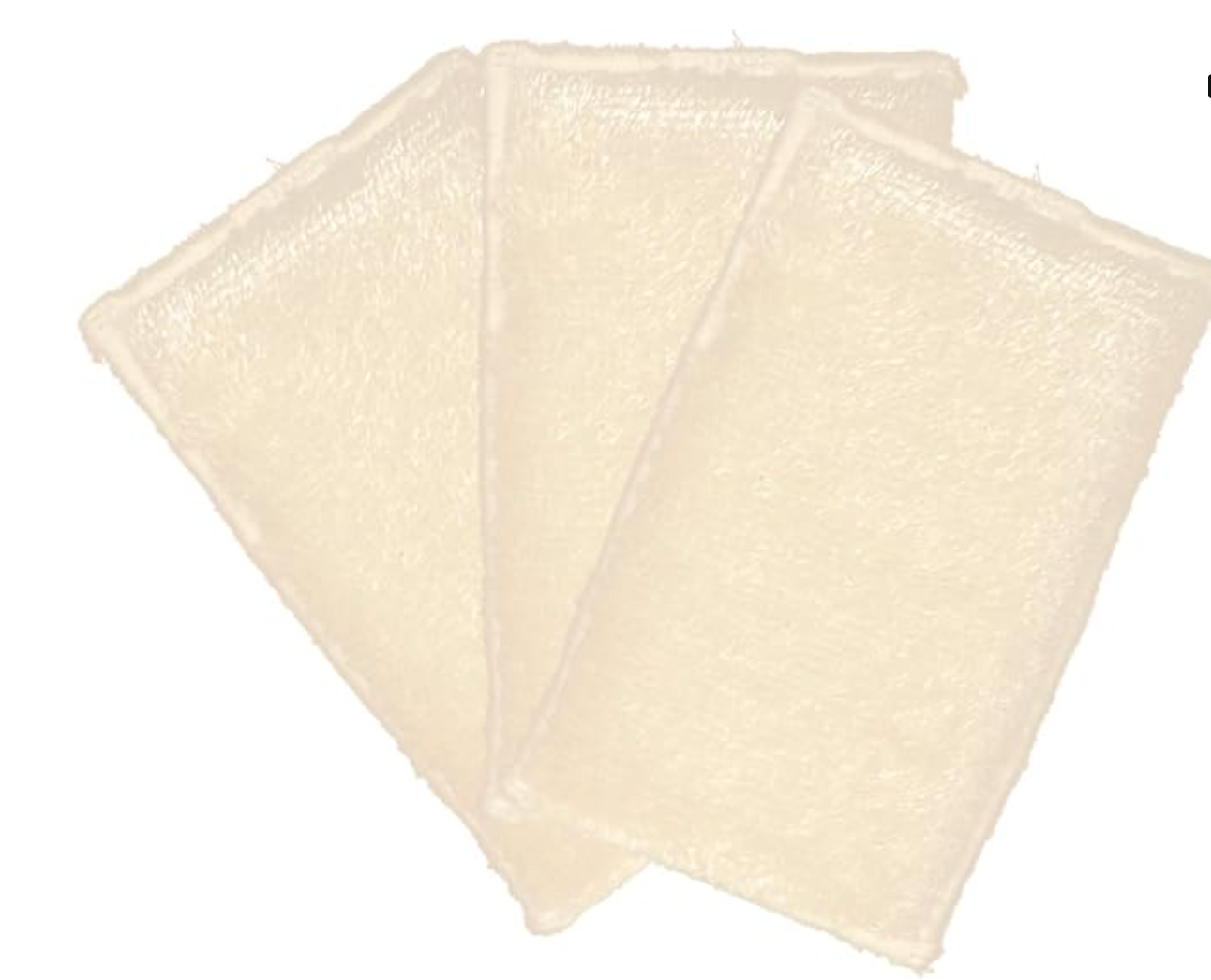 Esponjas de cocina superabsorbentes de bambú natural (paquete de 3)