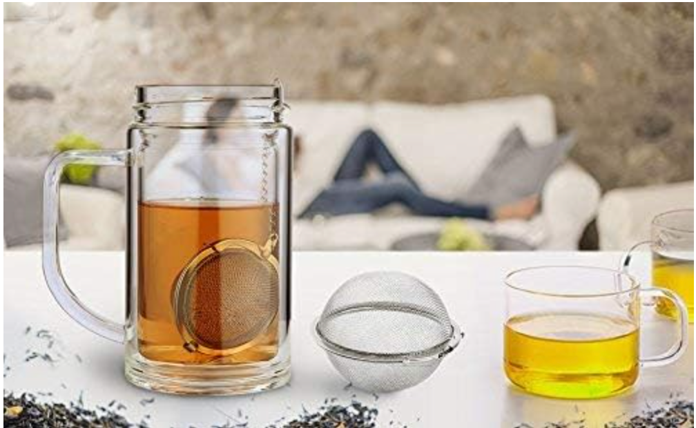 1 Stainless Steel Mesh Tea Ball 2.1 Inch Tea Strainers Teas Infuser Strainer Filters for Teas