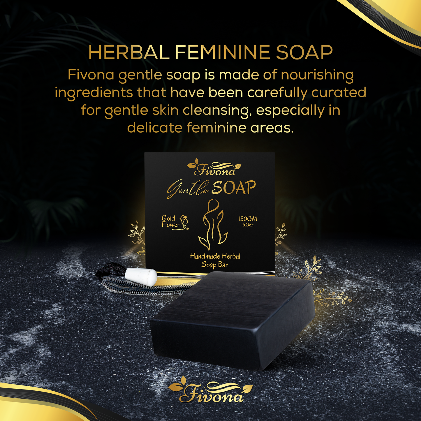 FIVONA YONI HERBAL SOAP | GOLD FLOWER |