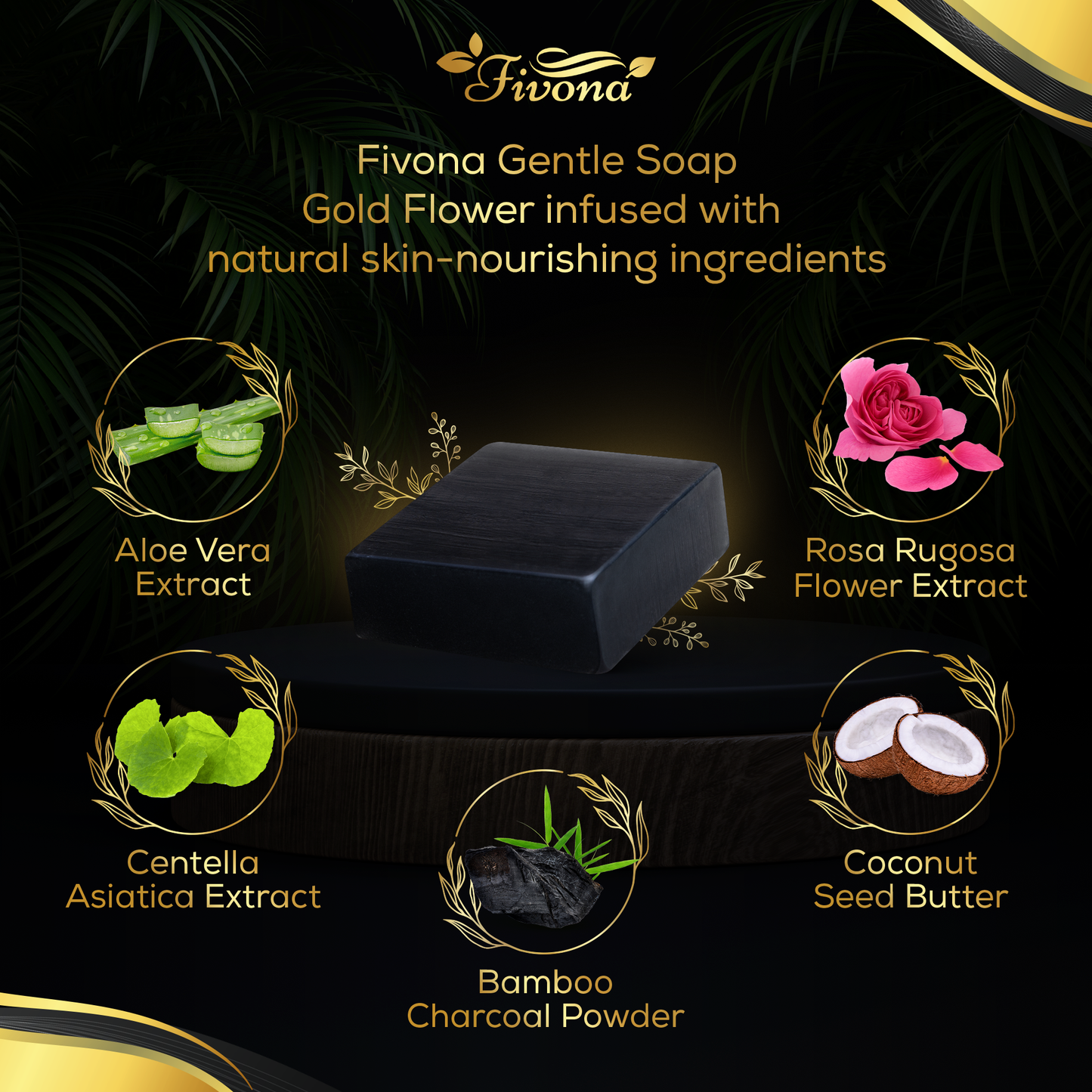 FIVONA YONI HERBAL SOAP | GOLD FLOWER |